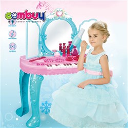 CB871391 - Mirror door induction girls piano makeup table dressing toys