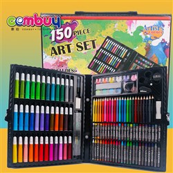 CB873272 - Students crayon watercolors pen art drawing kids painting set