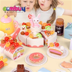CB874066 - Cutting game pretend play 85PCS birthday plastic cake toys