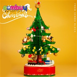 CB877393 - 486PCS gift music box DIY tree mini building blocks christmas