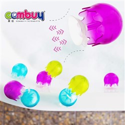 CB879328 - Colourful jelly suction jellyfish cup 9pcs kids play toys bath
