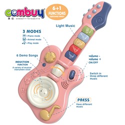 CB879813 - Induction music 6+1 function children electric toy guitar