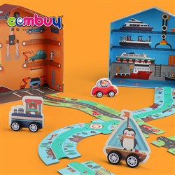CB882019 - 38PCS DIY early learning education toy circuit track puzzle