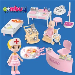 CB882328 - Role play girls pretend game clinic set doctor set with doll