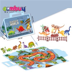 CB883883-CB883888 - Triangle package puzzle DIY scene mini figure dinosaur set