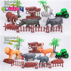 CB883903-CB883908 - Forest animal suit with pull back farmer car/dinosaur scene suit/sea life suit with ocean ball 6PCS