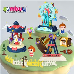 CB883965-CB883967 - Amusement park mini toys ferris wheel pirate boat DIY kids education