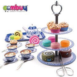 CB884069 - Pastry frame children pretend play mini tin toys tea set