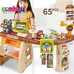 CB885137 - Luxury supermarket shopping combo set + shopping cart / with light and sound