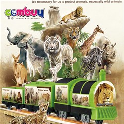 CB885578 - Self-assembly railcar animals car series cartoon train toy