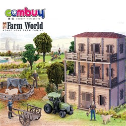 CB886656-CB886659 - Touch sound DIY house play set animal mini figure farm toys