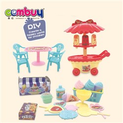 CB887238 - Food hamburg DIY mini kitchen toy pretend kids toys icecream set