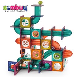 CB887898-CB887890 - Transparent magnetic tiles building blocks marble run toy