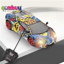 CB888273 - 1: 16 Lamborghini four-way graffiti remote control car / multicolor hybrid with light 
