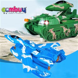 CB891888 - 1: 18 one key transformation six links military tank to aircraft / with light, music and electricity