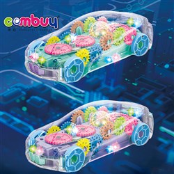 CB899082 - Simulation mechanical transparent lighting music racing toys electric gear car