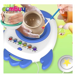 CB899838 - Rocket machine kids creative drawing craft kits diy toy ceramic pottery wheel