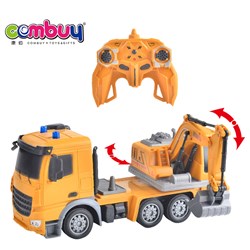 CB901274 - 1: 24 remote control 7-way excavator engineering vehicle yellow