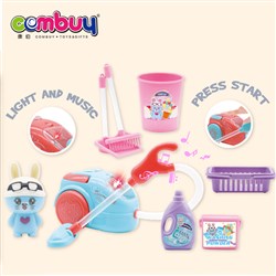 CB901381 - Cute rabbit girl mini household play set vacuum cleaner toy