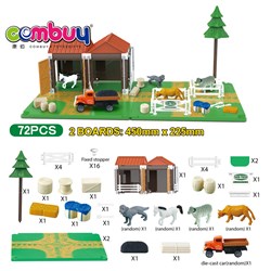 CB903838 - 2 board farm scene (two mixed clothes)