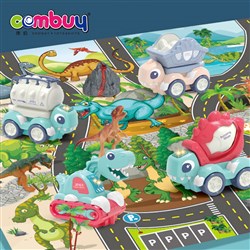 CB906817-CB906821 - Baby play music fantastic dinosaur car toys with scene mat