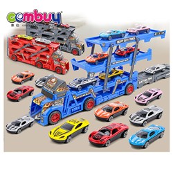 CB906883 - DIY sticker matching alloy car folding toy transport truck