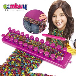 CB909607 - Scarf girls DIY kit simple easy knitting machine for kids 5+