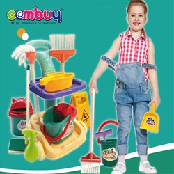 CB910374-CB910379 - Housework clean up tools cart kids pretend play cleaning toys