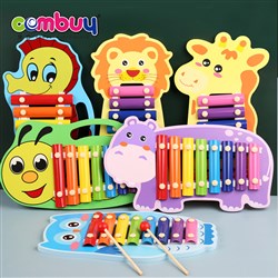 CB918207-CB918212 - Music baby knock toy animals wooden litte piano xylophone keys