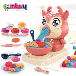 CB919210 - Deer toy playdough noodles maker mold set color clay for kids