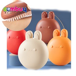 CB921286 - Cute rabbit bathroom set silicone soft hair toys baby bath brush