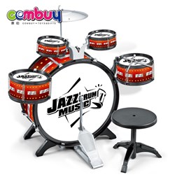 CB926022-CB926026 - Beginner kids musical instruments jazz toy drum set with chair