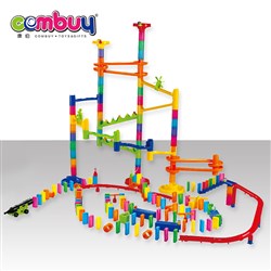 CB928575-CB928590 - 3D DIY set domino marble run track plastic building blocks toys