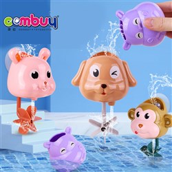 CB934709 - Rotating spray water bathroom suction wall animal baby bath shower toy