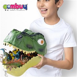 CB938724 - Dinosaur head storage box (Tyrannosaurus Rex + dinosaur 3D carpet scene)