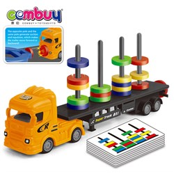 CB938878 - Magnetic trailer car stacking tower cognitive orientation toys