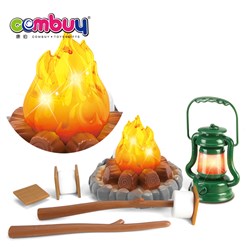 CB940635 - Stone fire indoor pretend camping set toy with light sound