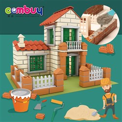 CB941851-CB941855 - Clay connecting educational construction tiles mini bricks cement