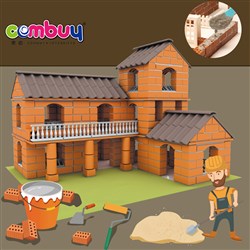 CB941856-CB941860 - Simulation DIY villa clay tiles connect toys building mini bricks cement