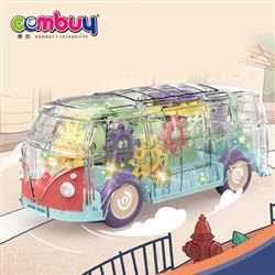 CB944664-CB944666 - LED lighting bus train gear education transparent toy car