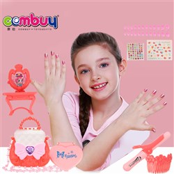 CB946617-CB946620 - Dressing up backpack beauty jewelry set kids girls toy nail with ring