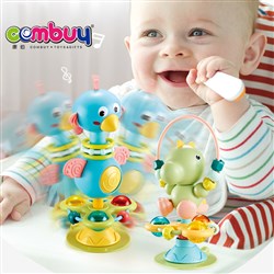 CB948677-CB948678 - Cute animal lighting suction cup dining table rattle toys baby musical hand bells