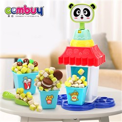 CB950010 - Popcorn machine DIY set color clay foam play dough for kids