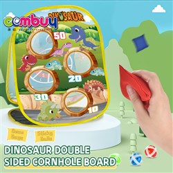 CB951248 - Sport kids interactive double side dinosaur sticky ball toys sandbag throwing game