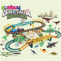 CB952208-CB952212 - Electric assembly track train kids play toys diy dinosaur rail car