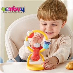 CB954752-CB954753 - Infant dining table suction cup rotating teether baby ringing musical rattle toy