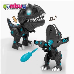 CB955527-CB955532 - One button deformation electric lighting voice diy dinosaur assembly toy