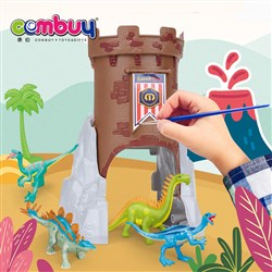 CB956246 - Kids painting fortress dinosaur DIY set model coloring toys