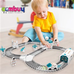 CB956474-CB956476 - Electric interactive lighting kids diy theme space railway track toy