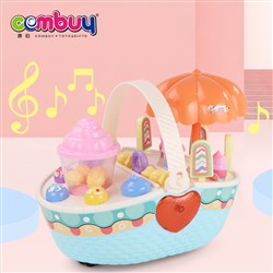 CB956861 - Electric popcorn kids basket ice cream toy cart pretend toys